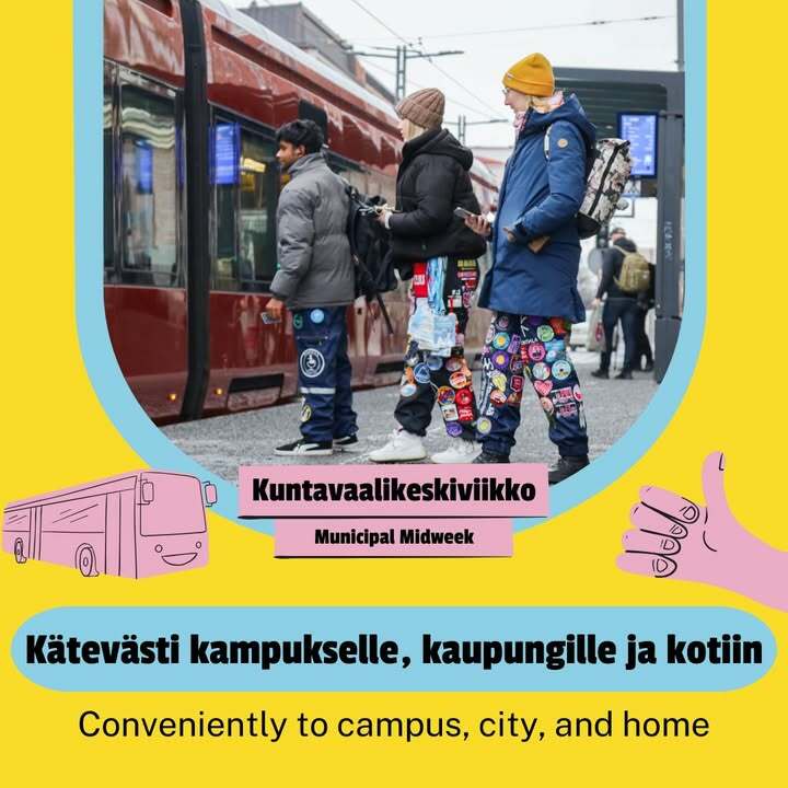 Tänään kuntavaalikeskiviikossa nostetaan esille opiskelijaystävällistä liikennepolitiikkaa! Opiskelijat liikkuvat eniten pyörällä,…