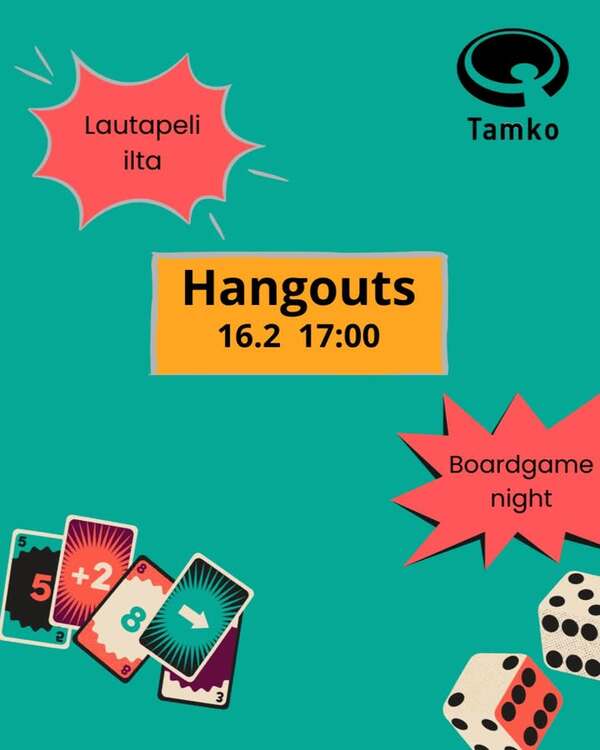 Tule hengailemaan kavereiden kanssa Lautapeli-iltaan! 🎲♟️🧩 Tule siis Solun saunalle&hellip;