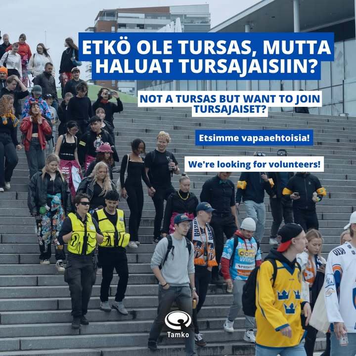 Etkö ole tursas, mutta haluat Tursajaisiin?🐙 Tuu vapaaehtoiseksi tekemään tapahtumaa!&hellip;