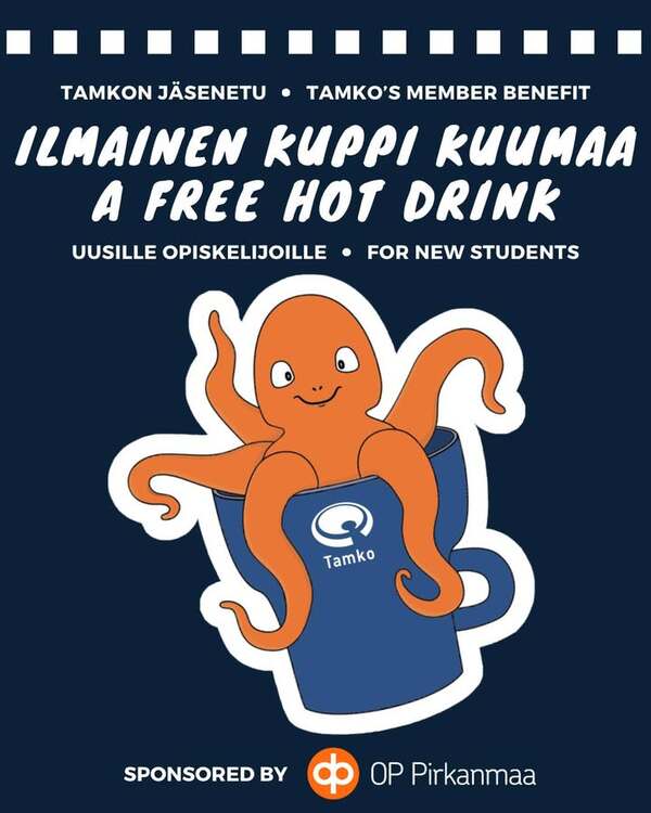 Uusi opiskelija, tässä sulle ilmainen kupillinen kuumaa! ☕ OP Pirkanmaa&hellip;